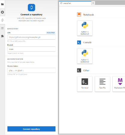Jupyter code loader form