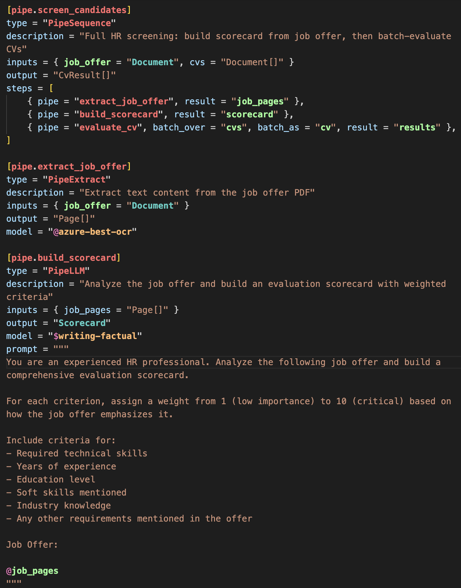 MTHDS sample code