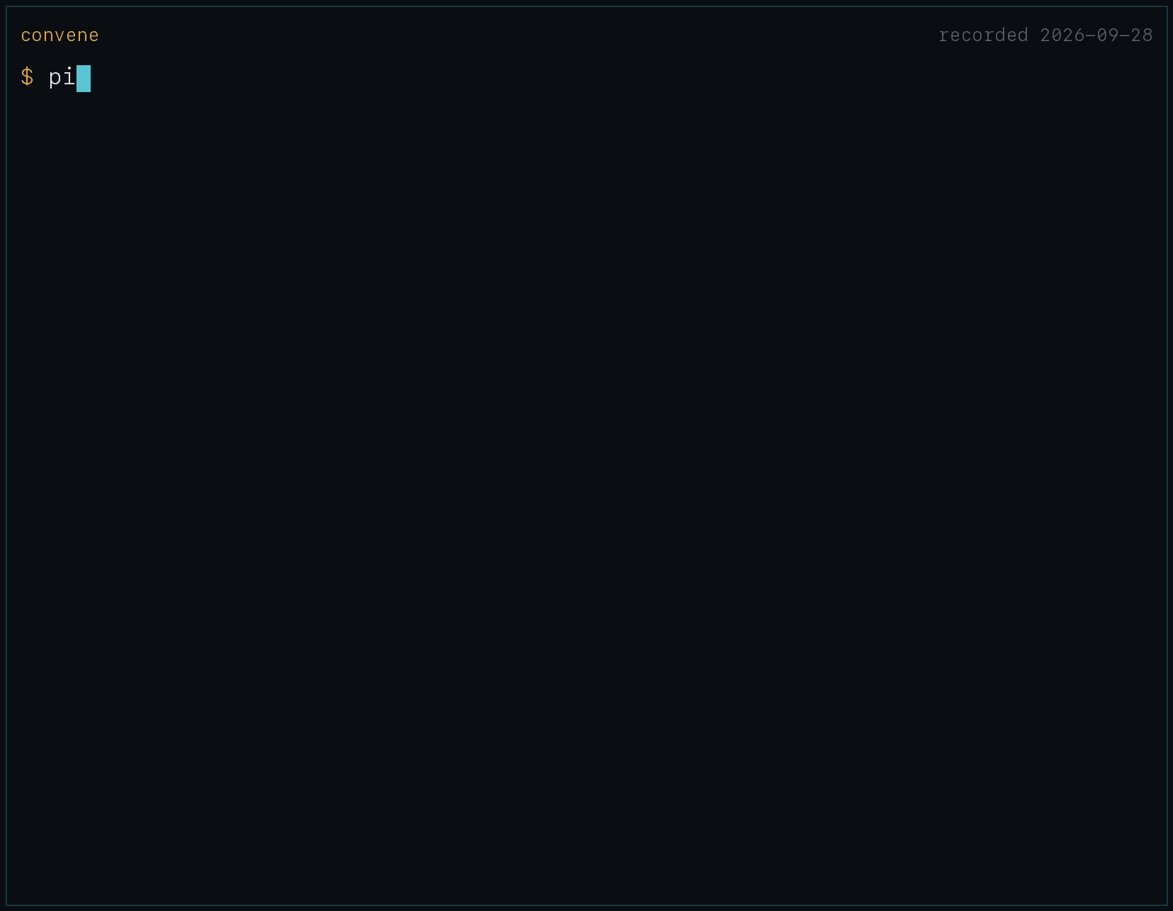 Terminal recording: convene is installed, then one expert triages three support tickets into billing, bug and security with all 3 calls reading a warm prompt cache, then convene usage reports the spend.