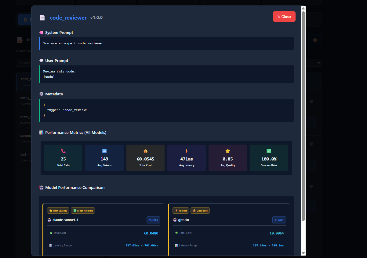 Metrics Dashboard