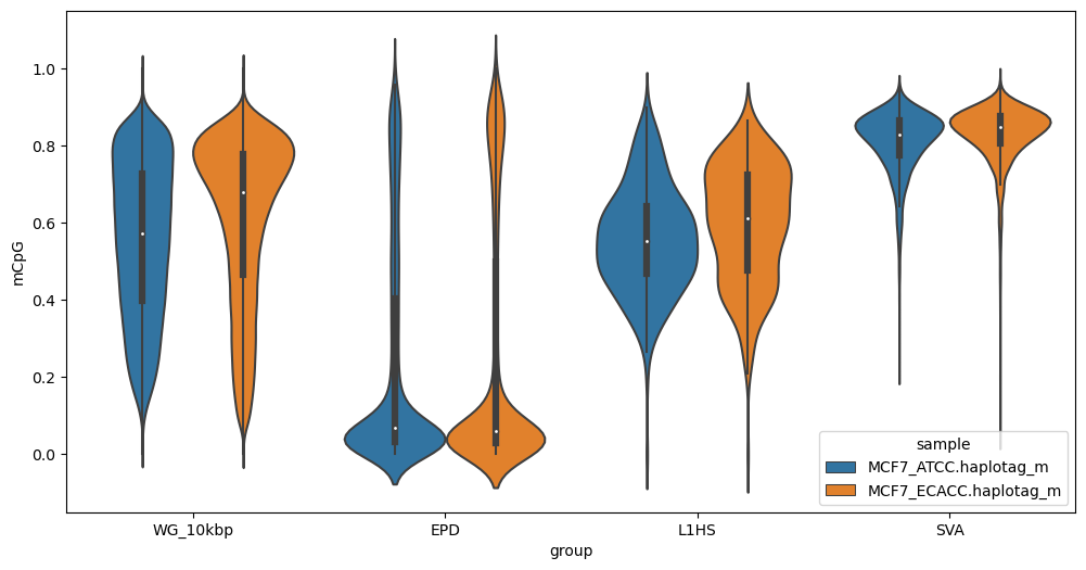 violin plot