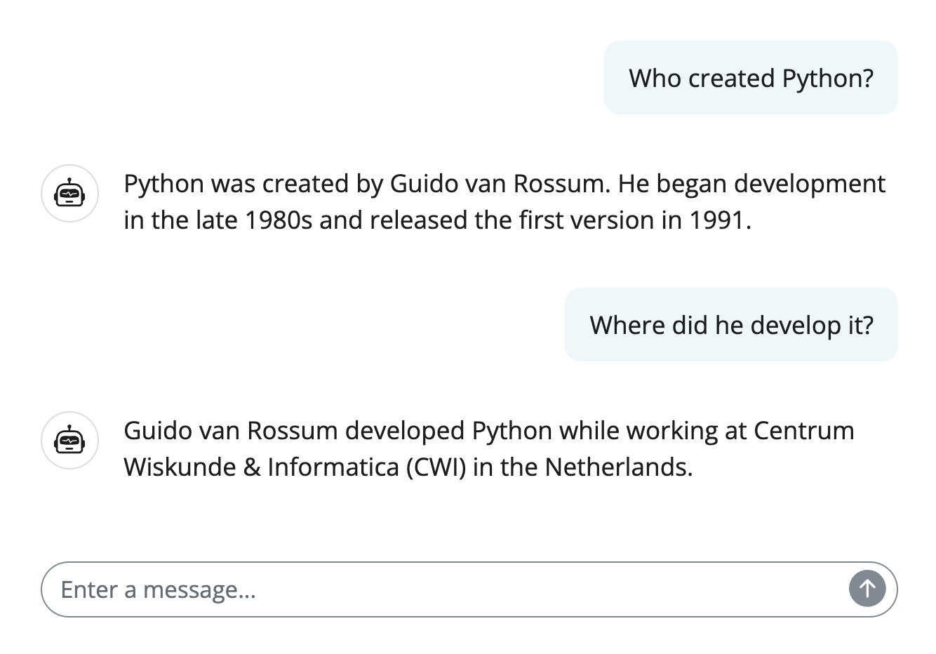 A web app for chatting with an LLM via chatlas
