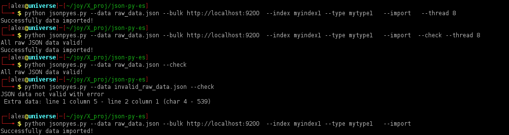 validating and importing