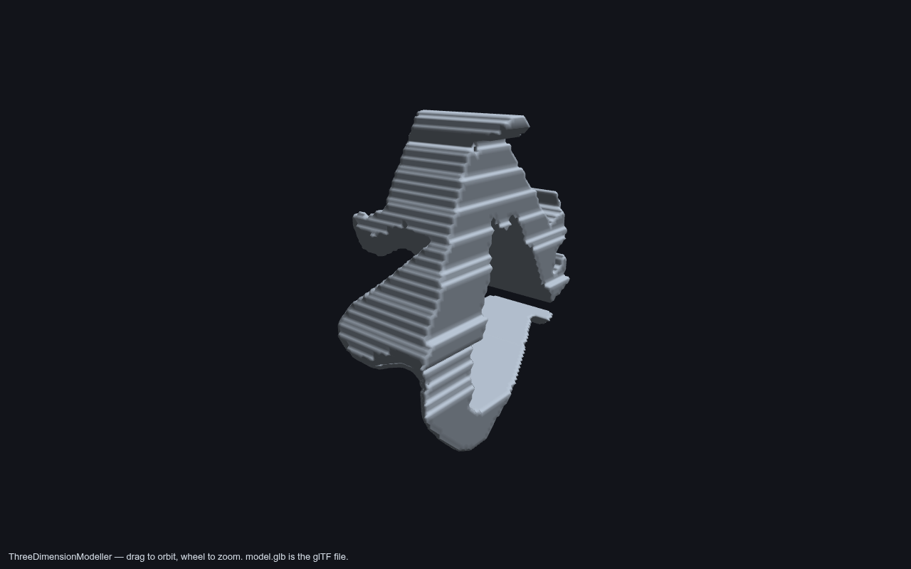 Converted model in the HTML viewer